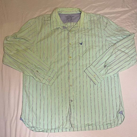 American Eagle Mens Long Sleeve Button down - Picture 1 of 4
